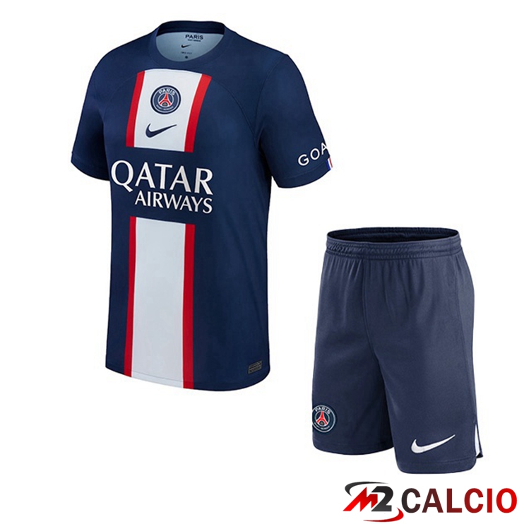 Maglie Calcio Paris PSG Bambino Prima Blu Royal 2022/2023