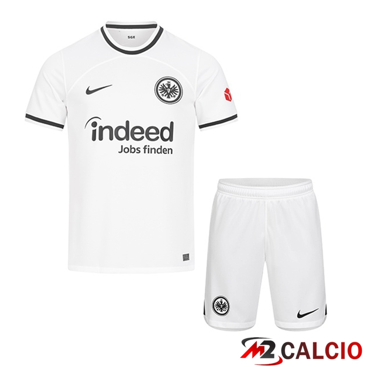 Maglie Calcio Eintracht Frankfurt Bambino Uomini Blanc 22/23