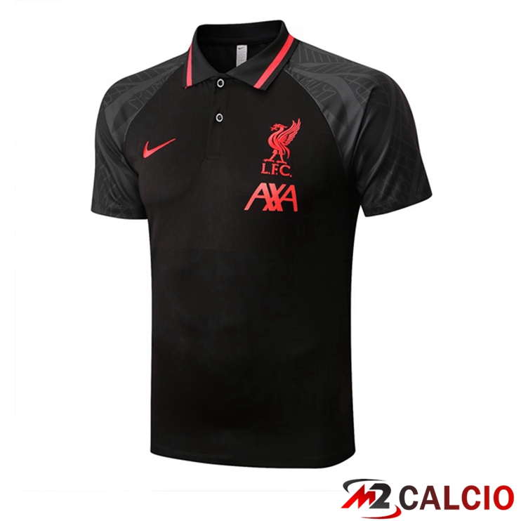 Maglia Polo FC Liverpool Uomo Nero 2022/2023