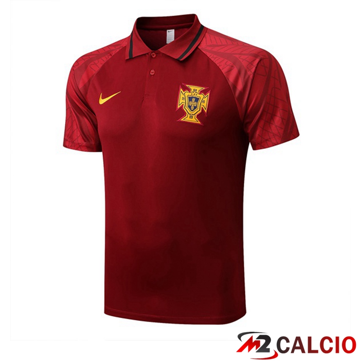 Maglia Polo Portogallo Uomo Rosso 2022/2023