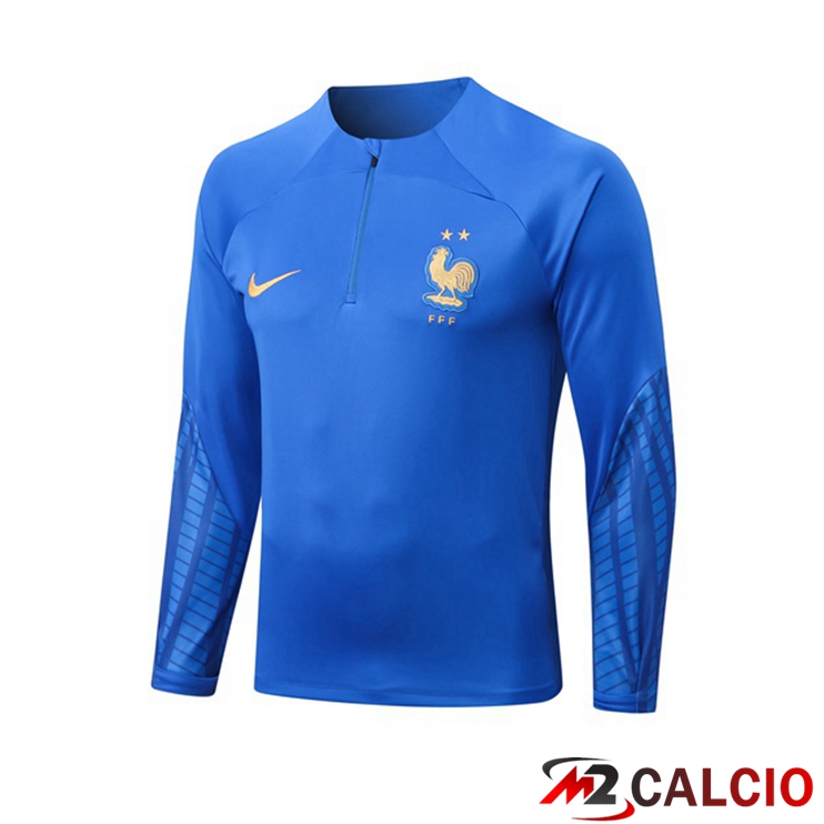 Felpe Allenamento Francia Blu 2022/2023