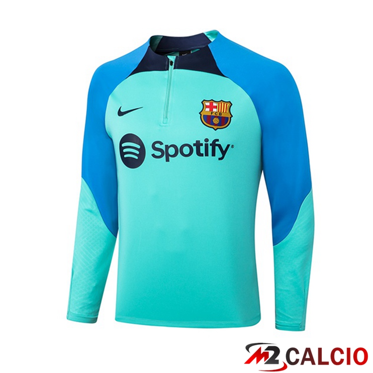 Felpe Allenamento FC Barcellona Blu Verde 2022/2023