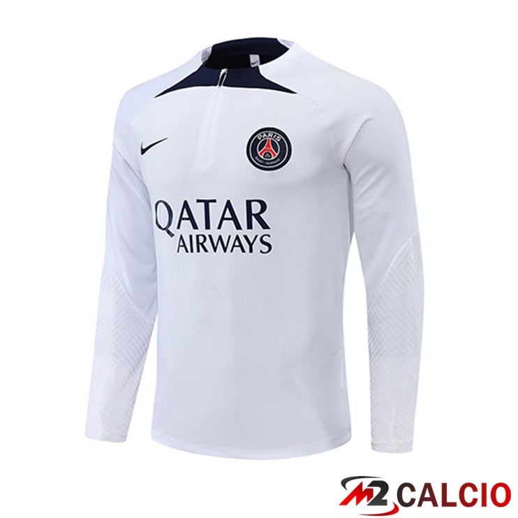 Felpe Allenamento Paris PSG Bianco 2022/2023