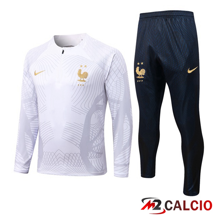 Tuta Calcio Francia Bianco 2022/2023