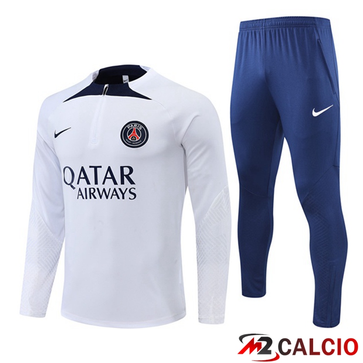 Tuta Calcio Paris PSG Bianco 2022/2023