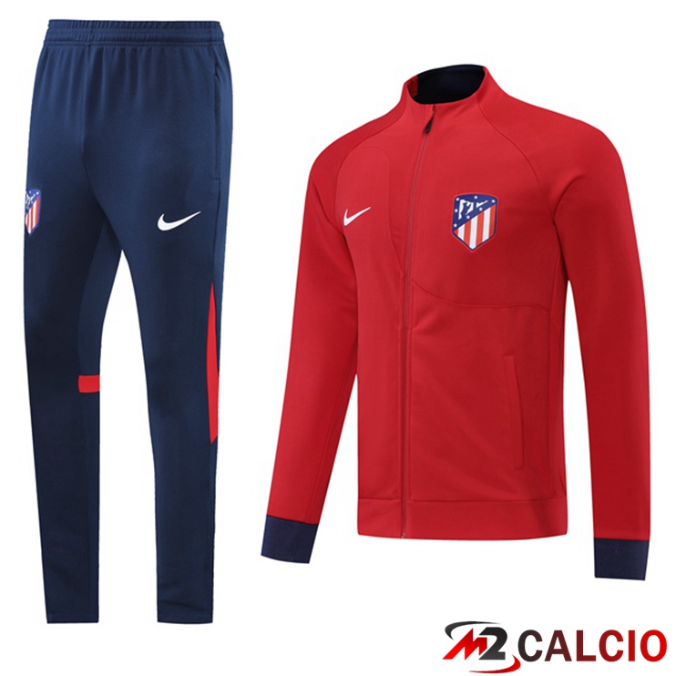 Insieme Tuta Calcio - Giacca Atletico Madrid Rosso 2022/2023