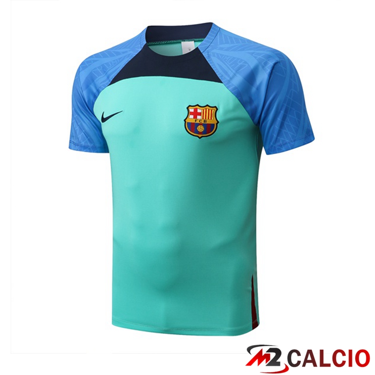 T Shirt Allenamento FC Barcellona Verde 2022/2023
