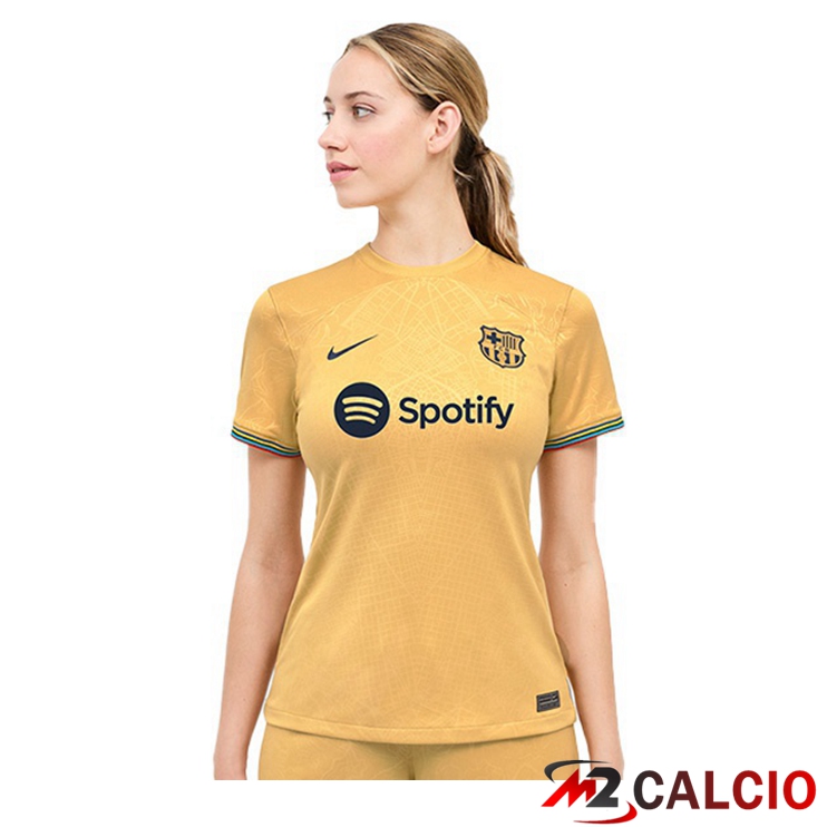 Maglie Calcio FC Barcellona Donna Seconda Giallo 2022/2023