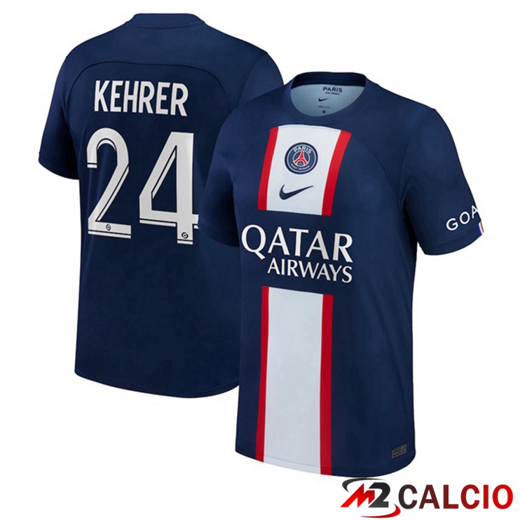 Maglie Calcio Paris PSG (Kehrer 24) Prima Blu Royal 2022/2023