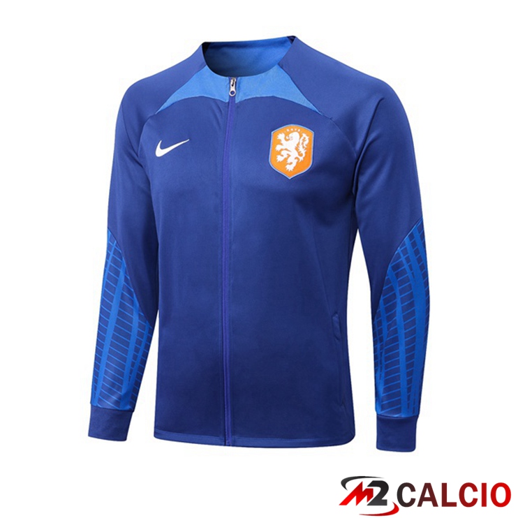 Giacca Calcio Paesi Bassi Blu 2022/2023