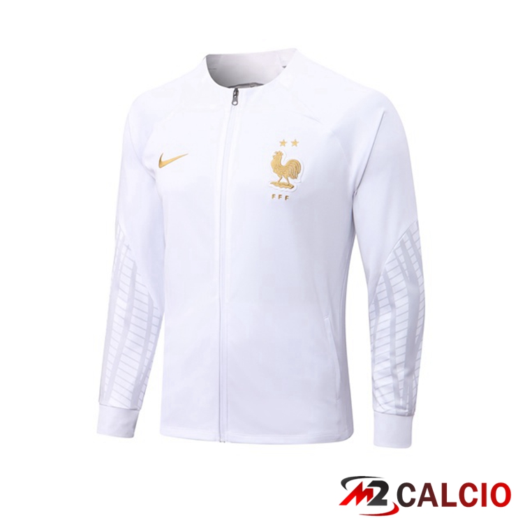 Giacca Calcio Francia Bianco 2022/2023