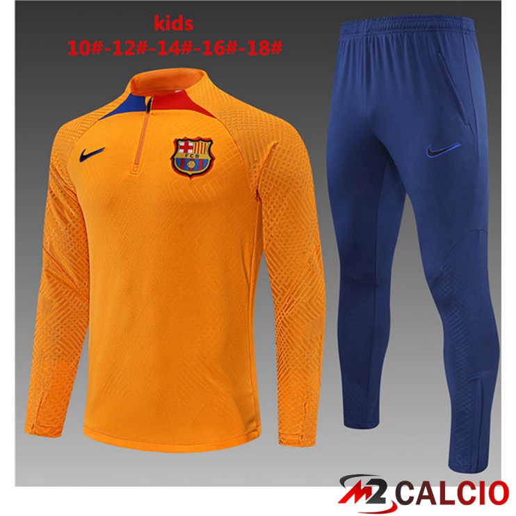 Tuta Calcio FC Barcellona Bambino Giallo 2022/2023