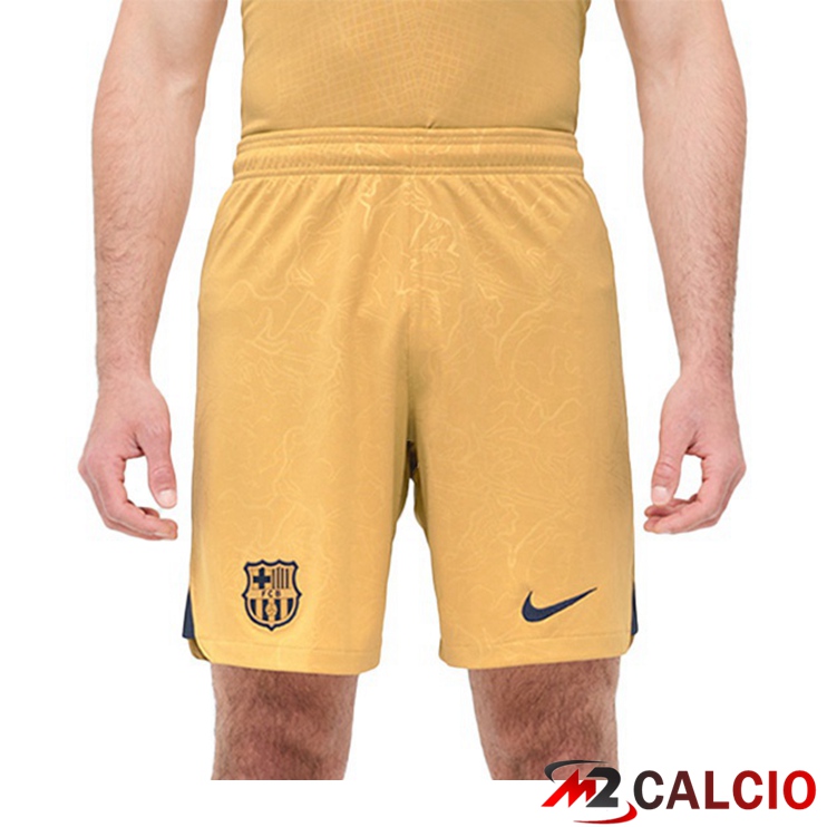 Pantaloncini Calcio FC Barcellona Seconda Giallo 2022/2023