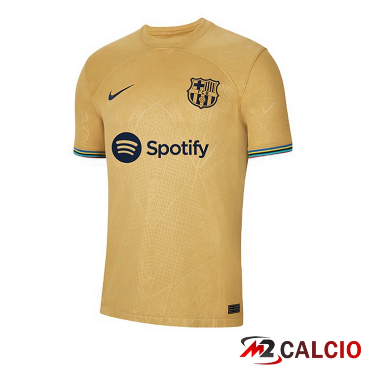 Maglie Calcio FC Barcellona Seconda Giallo 2022/2023
