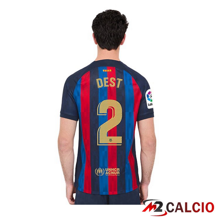 Maglie Calcio FC Barcellona (Dest 2) Prima Rosso Blu 2022/2023