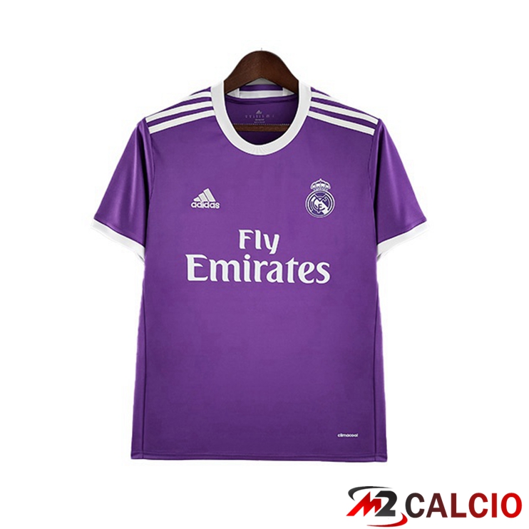 Maglie Calcio Real Madrid Retro Seconda Porpora 2017-2018