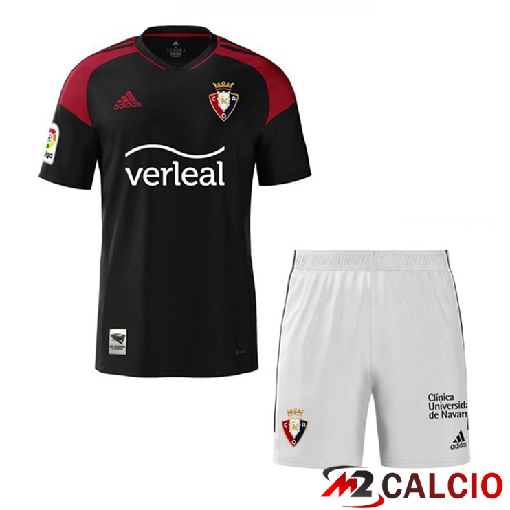 Maglie Calcio CA Osasuna Bambino Seconda Nero 2022/2023