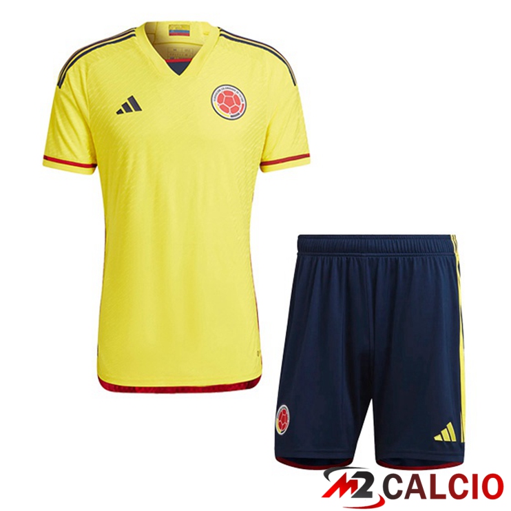 Maglie Calcio Colombia Bambino Prima Giallo 2022/2023