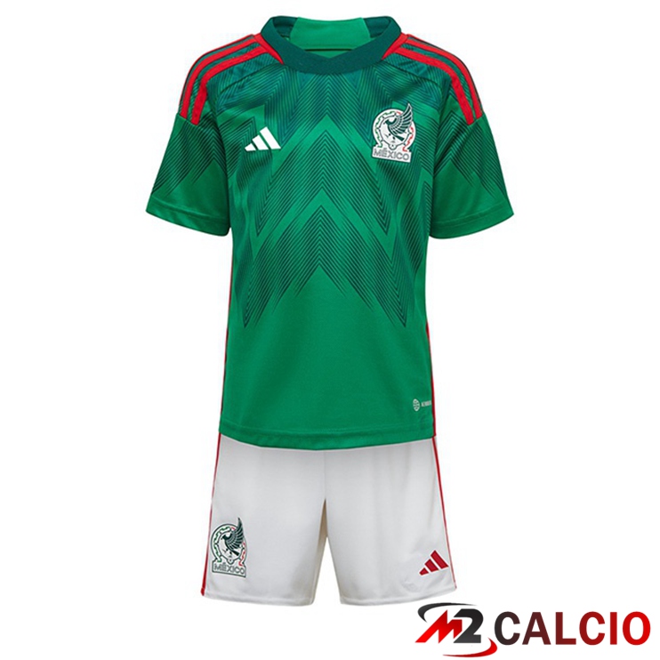 Maglie Calcio Messico Bambino Prima Verde 2022/2023