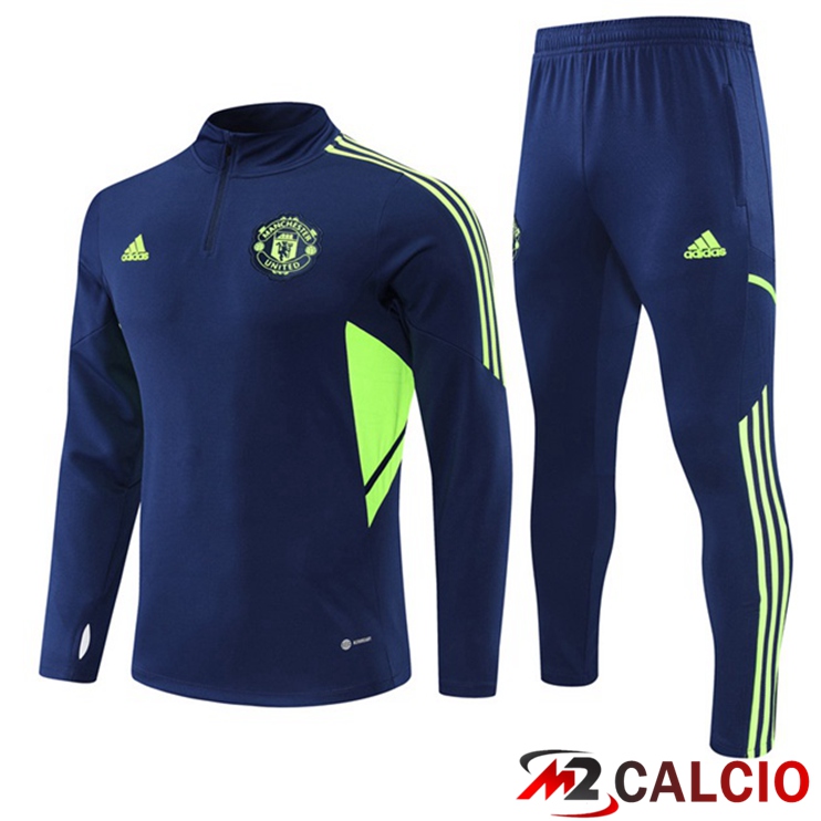 Insieme Tuta Calcio Manchester United Blu Reale 2022/2023