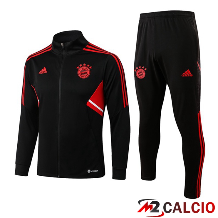 Insieme Tuta Calcio - Giacca Bayern Monaco Nero 2022/2023