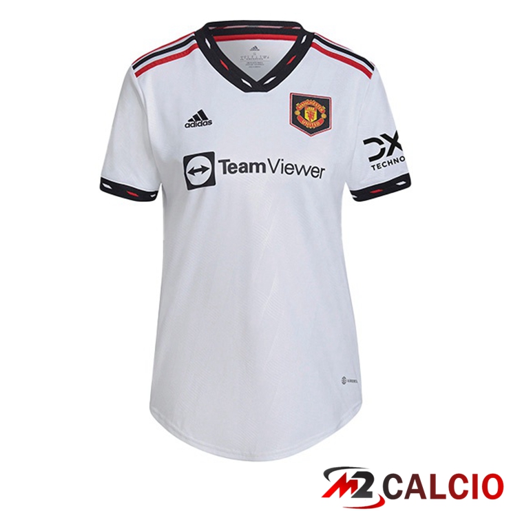 Maglie Calcio Manchester United Donna Seconda Bianco 2022/2023