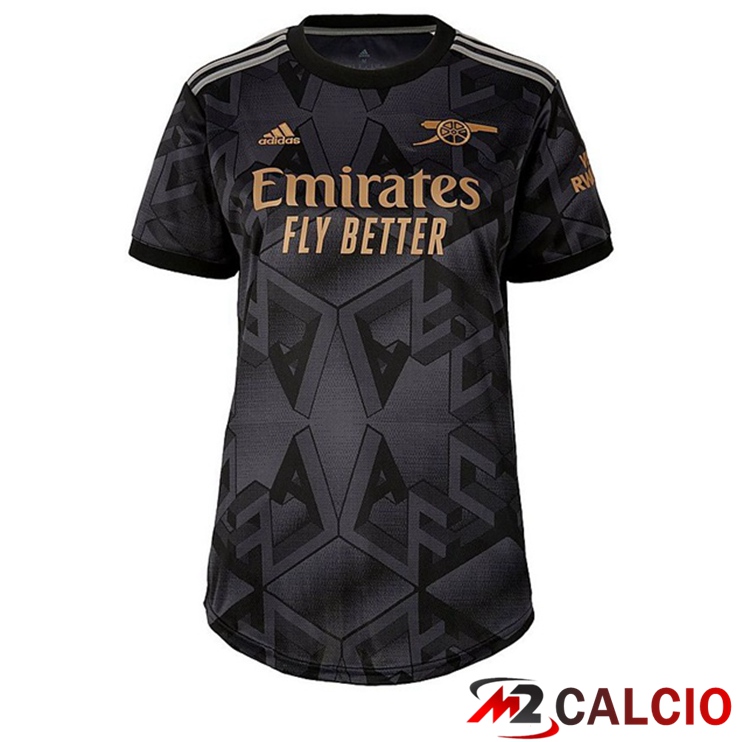 Maglie Calcio Arsenal Donna Seconda Nero 2022/2023
