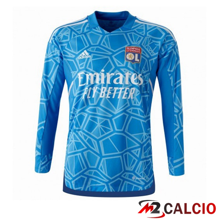 Maglie Calcio Lyon OL Portiere Manica Lunga Blu 2022/2023
