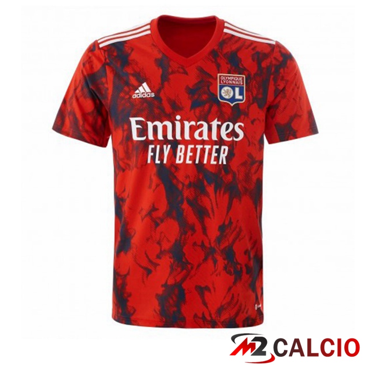 Maglie Calcio Lyon OL Seconda Rosso 2022/2023