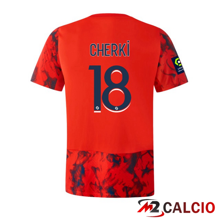 Maglie Calcio Lyon OL (CHERKI 18) Seconda Rosso 2022/2023