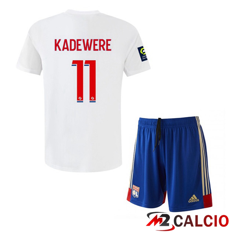 Maglie Calcio Lyon OL (KADEWERE 11) Bambino Prima Bianco 2022/2023