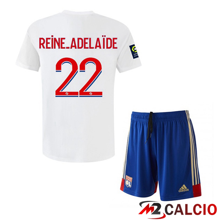 Maglie Calcio Lyon OL (REINE-ADELAÏDE 22) Bambino Prima Bianco 2022/2023