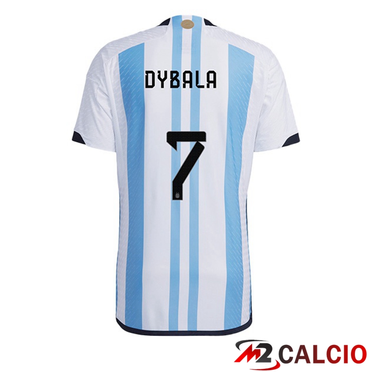 Maglie Calcio Argentina (DYBALA 7) Prima Blu Bianco 2022/2023