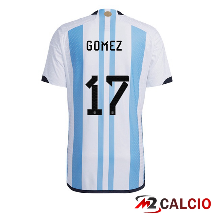 Maglie Calcio Argentina (GOMEZ 17) Prima Blu Bianco 2022/2023