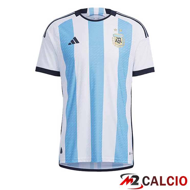 Maglie Calcio Argentina Prima Blu Bianco Coppa Del Mondo 2022