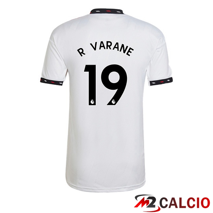 Maglie Calcio Manchester United (R. VARANE 19) Seconda Bianco 2022/2023