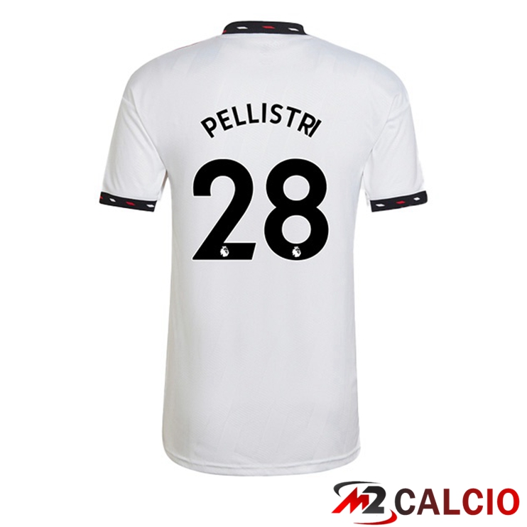 Maglie Calcio Manchester United (PELLISTRI 28) Seconda Bianco 2022/2023