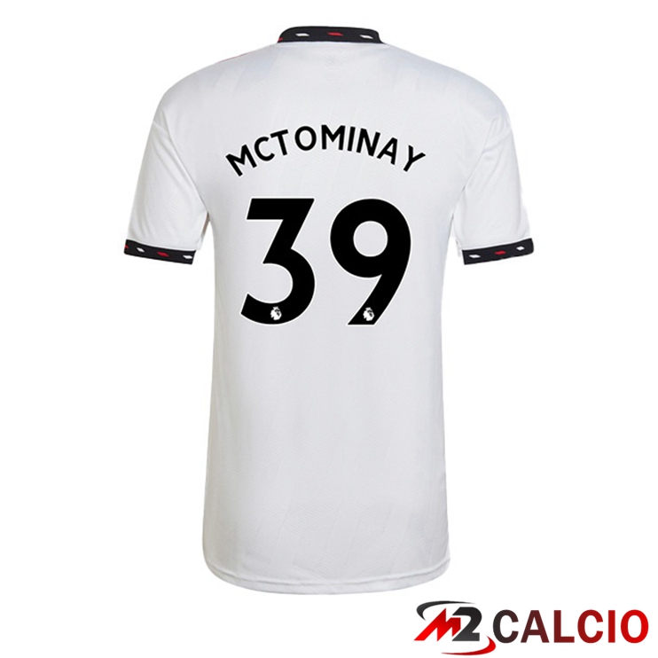 Maglie Calcio Manchester United (MCTOMINAY 39) Seconda Bianco 2022/2023
