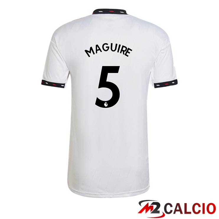 Maglie Calcio Manchester United (MAGUIRE 5) Seconda Bianco 2022/2023
