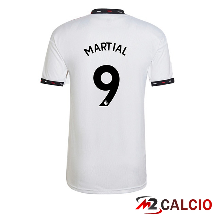 Maglie Calcio Manchester United (MARTIAL 9) Seconda Bianco 2022/2023