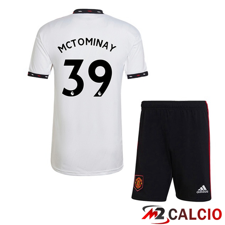 Maglie Calcio Manchester United (MCTOMINAY 39) Bambino Seconda Bianco 2022/2023