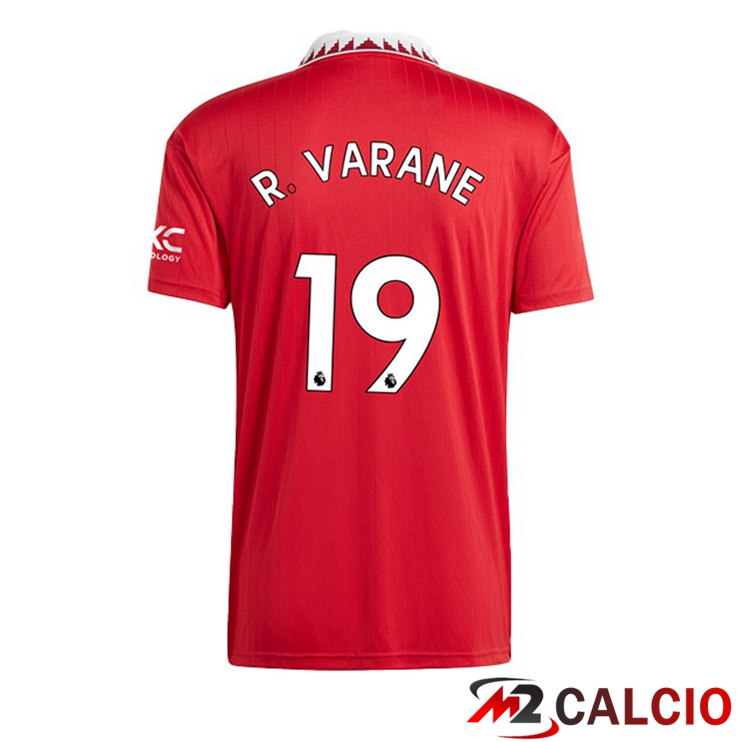 Maglie Calcio Manchester United (R. VARANE 19) Prima Rosso 2022/2023