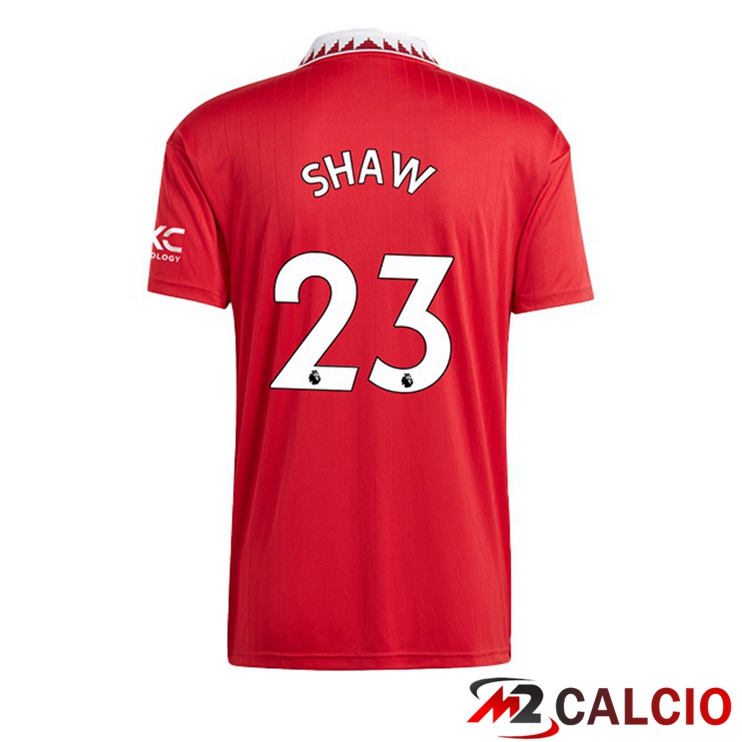 Maglie Calcio Manchester United (SHAW 23) Prima Rosso 2022/2023