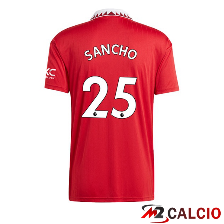 Maglie Calcio Manchester United (SANCHO 25) Prima Rosso 2022/2023
