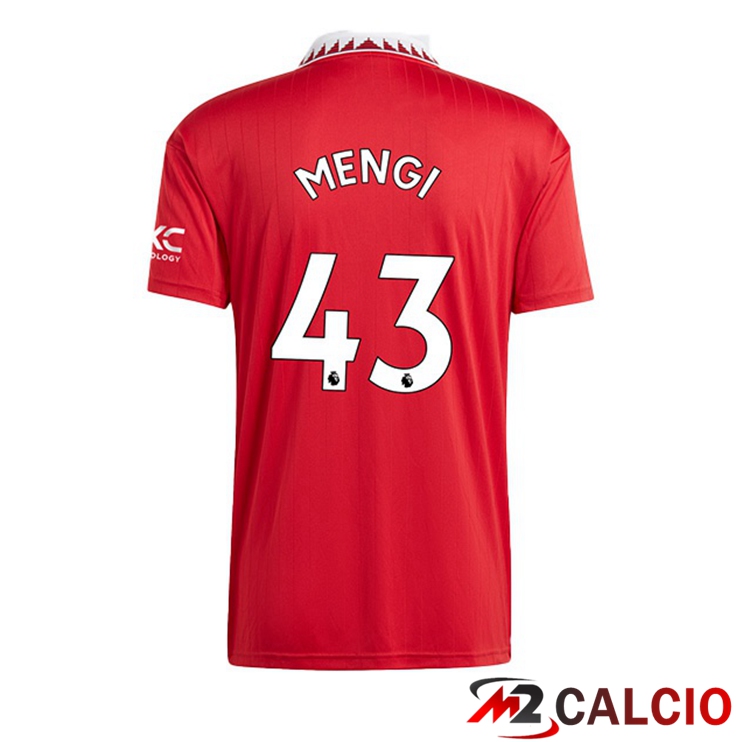 Maglie Calcio Manchester United (MENGI 43) Prima Rosso 2022/2023