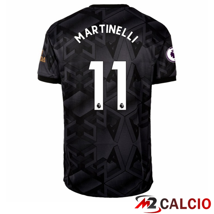 Maglie Calcio Arsenal (MARTINELLI 11) Seconda Nero 2022/2023