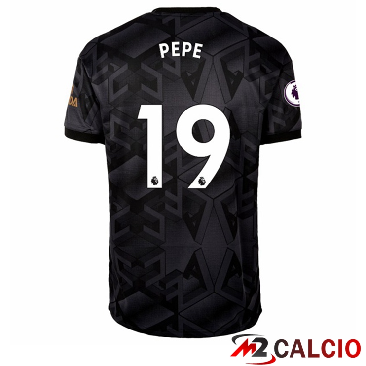 Maglie Calcio Arsenal (PEPE 19) Seconda Nero 2022/2023