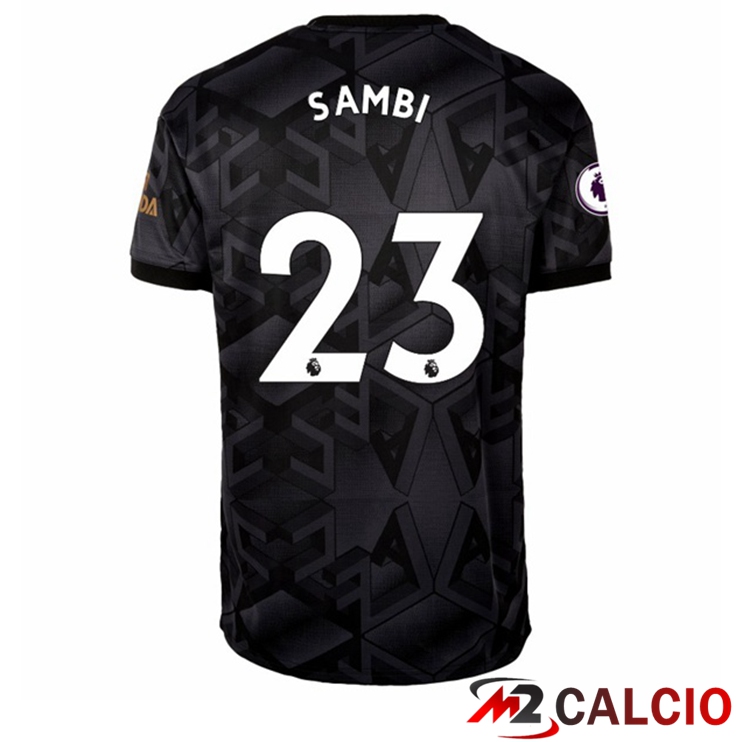 Maglie Calcio Arsenal (SAMBI 23) Seconda Nero 2022/2023