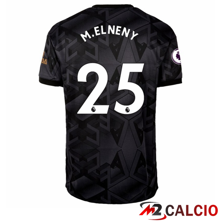 Maglie Calcio Arsenal (M.ELNENY 25) Seconda Nero 2022/2023