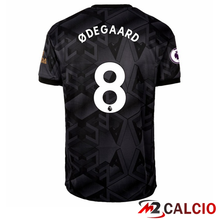Maglie Calcio Arsenal (ØDEGAARD 8) Seconda Nero 2022/2023